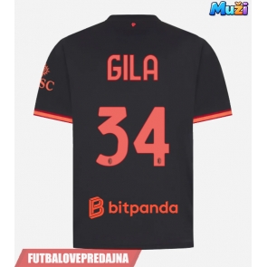 Lacne Muži Futbalové dres AC Milan Mario Gila #34 2026-27 Krátky Rukáv - Tretina